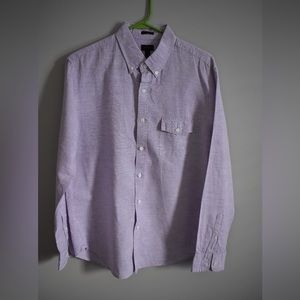 J. Crew Linen Button Down Slim Fit Shirt, Size L